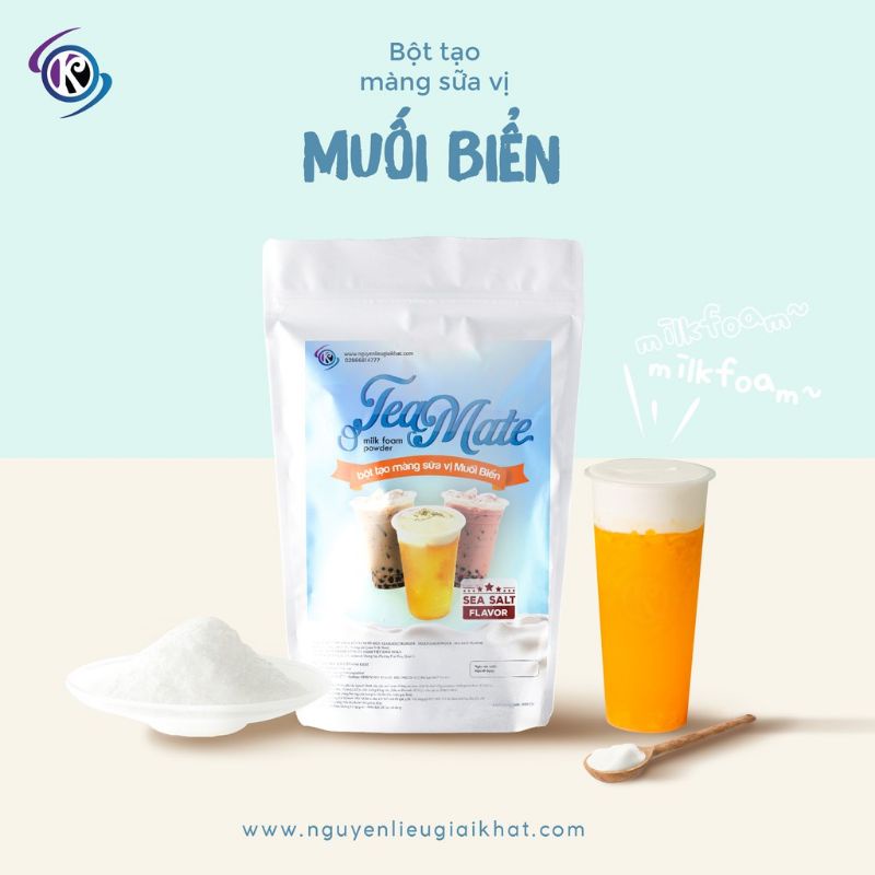 Bột tạo màng sữa milkfoam vị muối biển Teamate