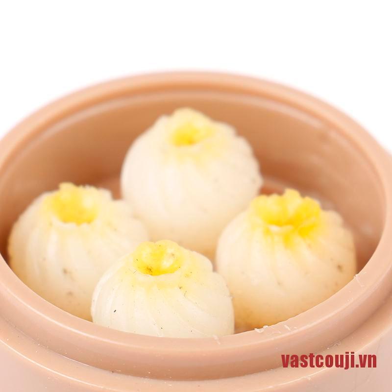1 Rổ Hấp Bánh Bao Mini Phong Cách Trung Hoa Cho Nhà Búp Bê
