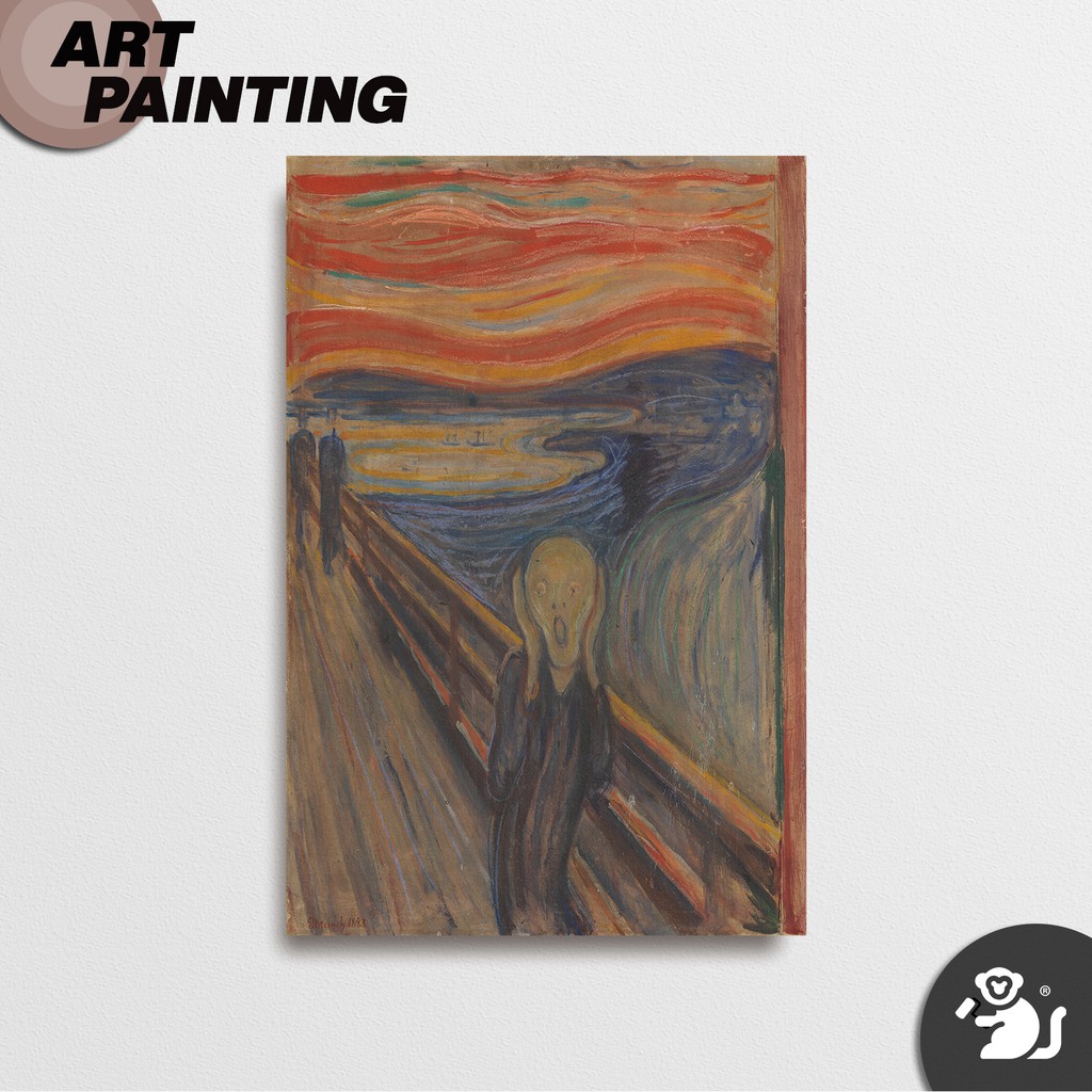 Poster Gỗ Treo Tường 30x20 The Scream By Edvard Munch