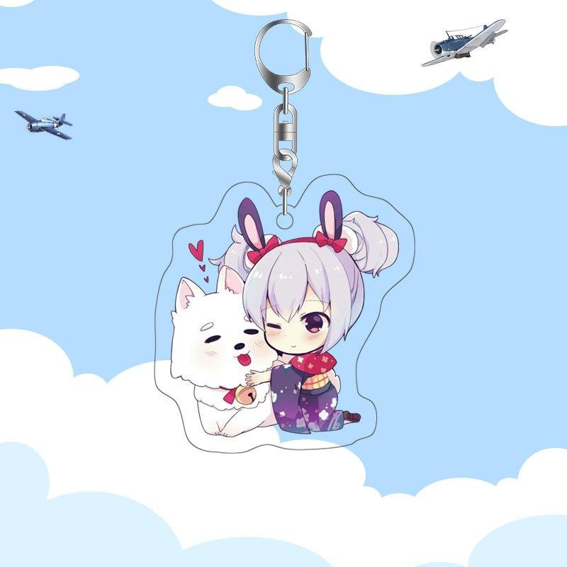 ( Mica trong acrylic) Móc khóa Azur Lane ver cute in hình anime chibi M02