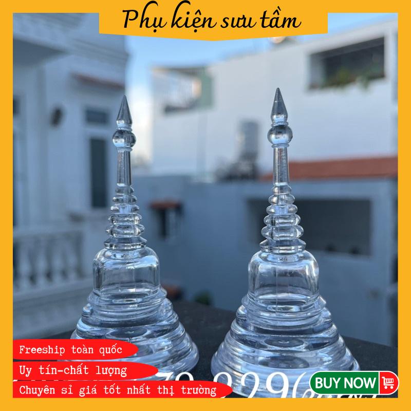 Tháp xá lợi  đựng hạt xá lợi đặt bàn thờ Phật cao cấp