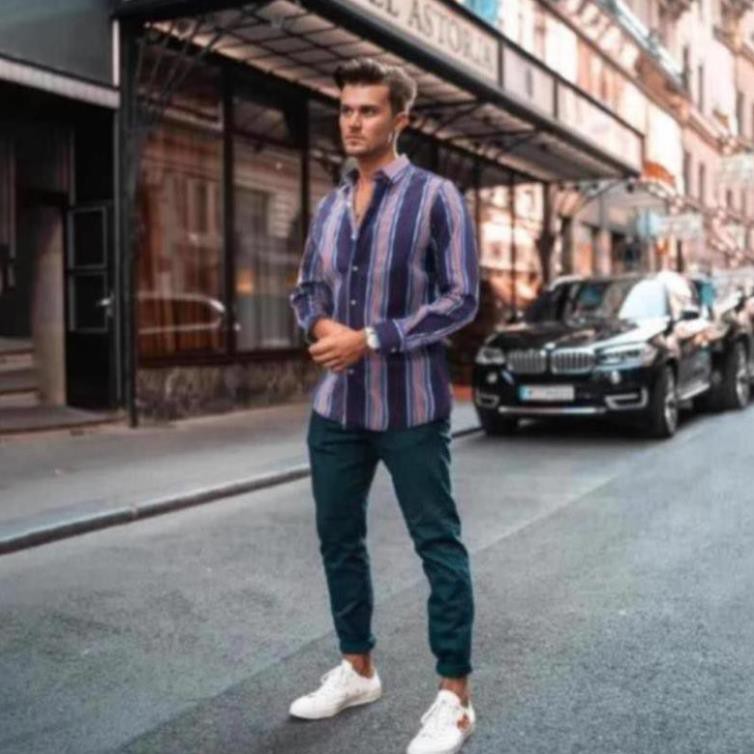 Sơ mi nam Galvin cotton họa tiết , áo sơ mi họa tiết co giãn 26 - Leo Vatino | BigBuy360 - bigbuy360.vn