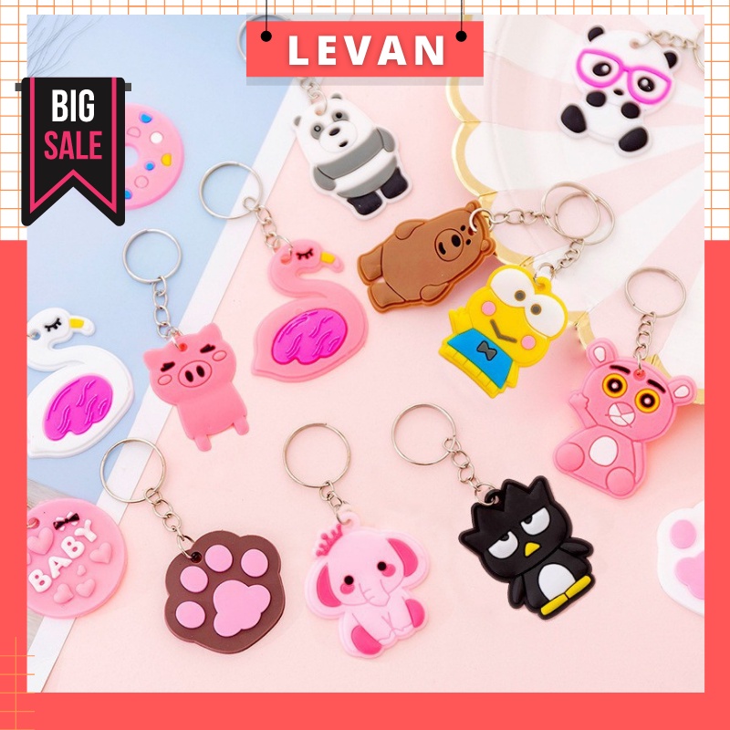 Móc khóa silicon nhiều hình - giao hình ngẫu nhiên TIENICH1K.02