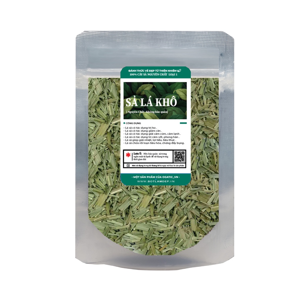Lá sả sấy khô sắt lát
