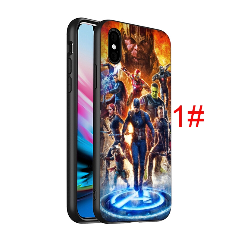 Ốp lưng hình Avengers Endgame Marvel Iron Man cho Apple iPhone 11 Pro XS Max XR X 8 7 6S 6 Plus 5S 5 SE 2020