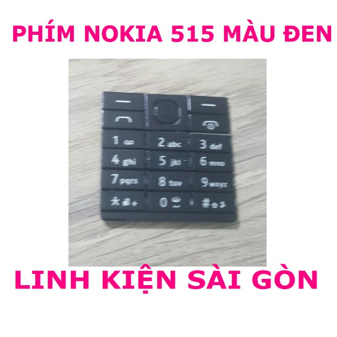 PHÍM NOKIA 515 MÀU ĐEN