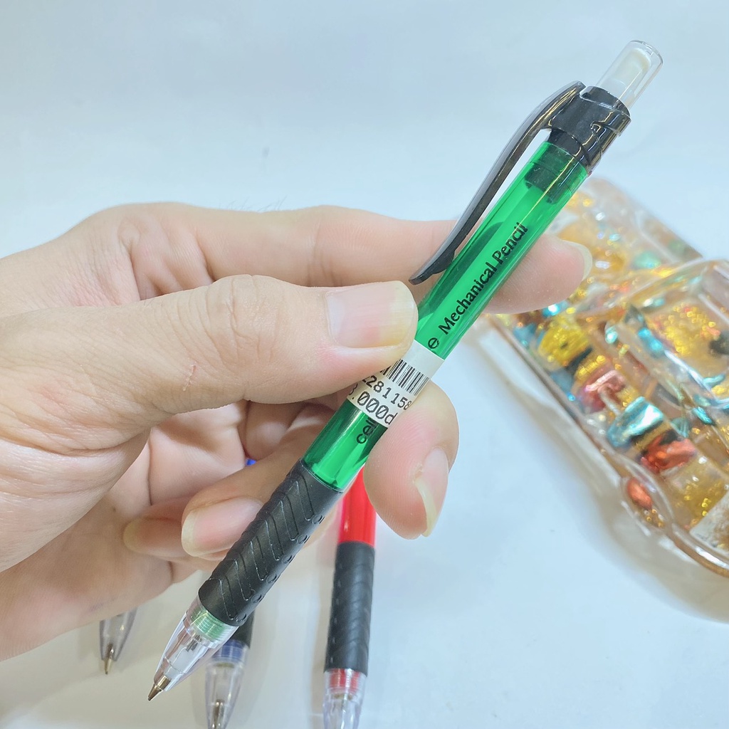 Bút chì bấm Cello cao cấp, Bút chì kim dễ dàng thay ngòi và kèm cục tẩy tiện lợi