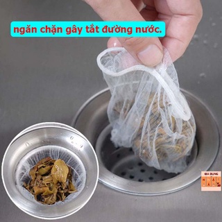 Túi lưới lọc rác bồn rửa chén combo 100 túi