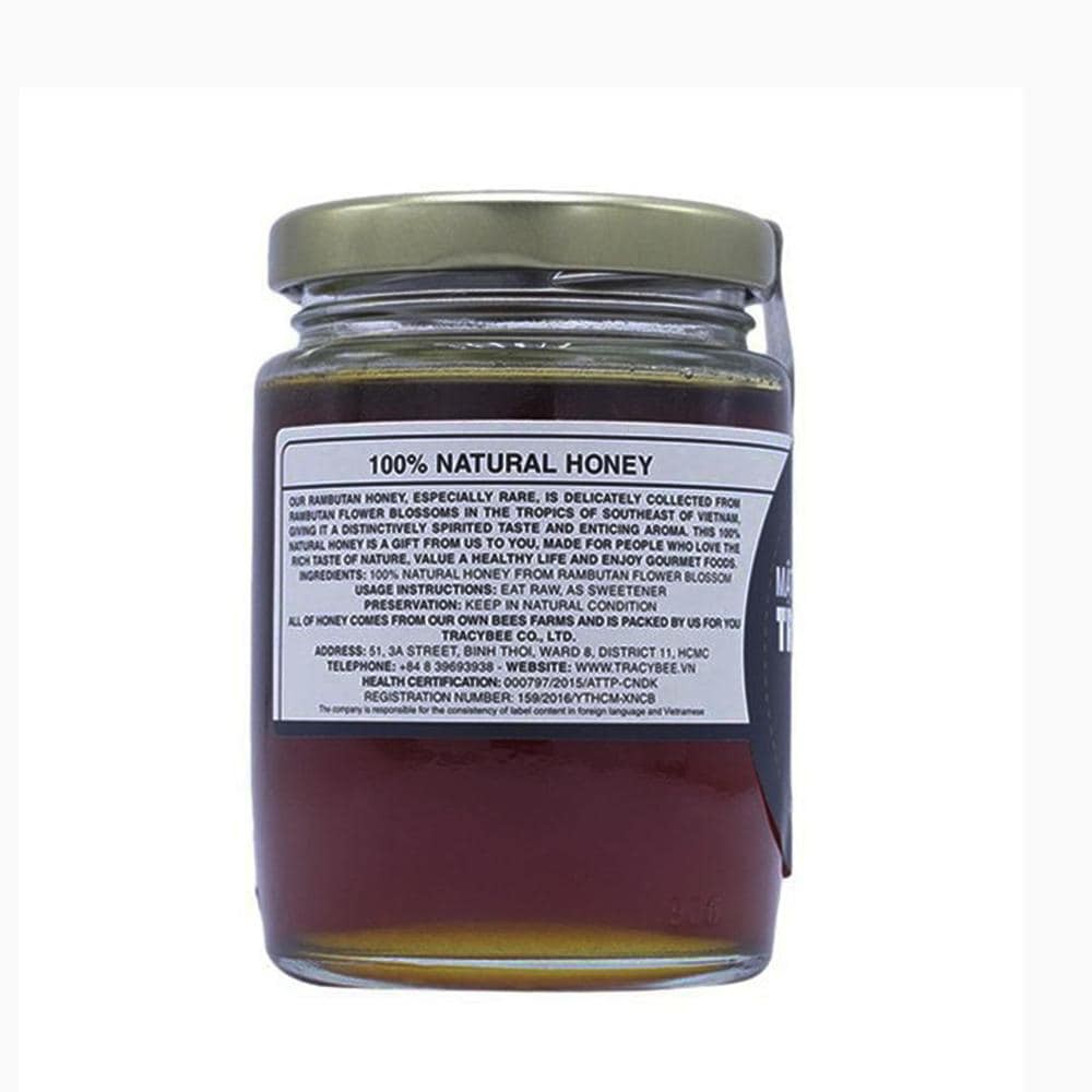 Mật Ong Hoa Chôm Chôm Tracybee Rambutan Blossom Honey 100% Nguyên Chất 189ml