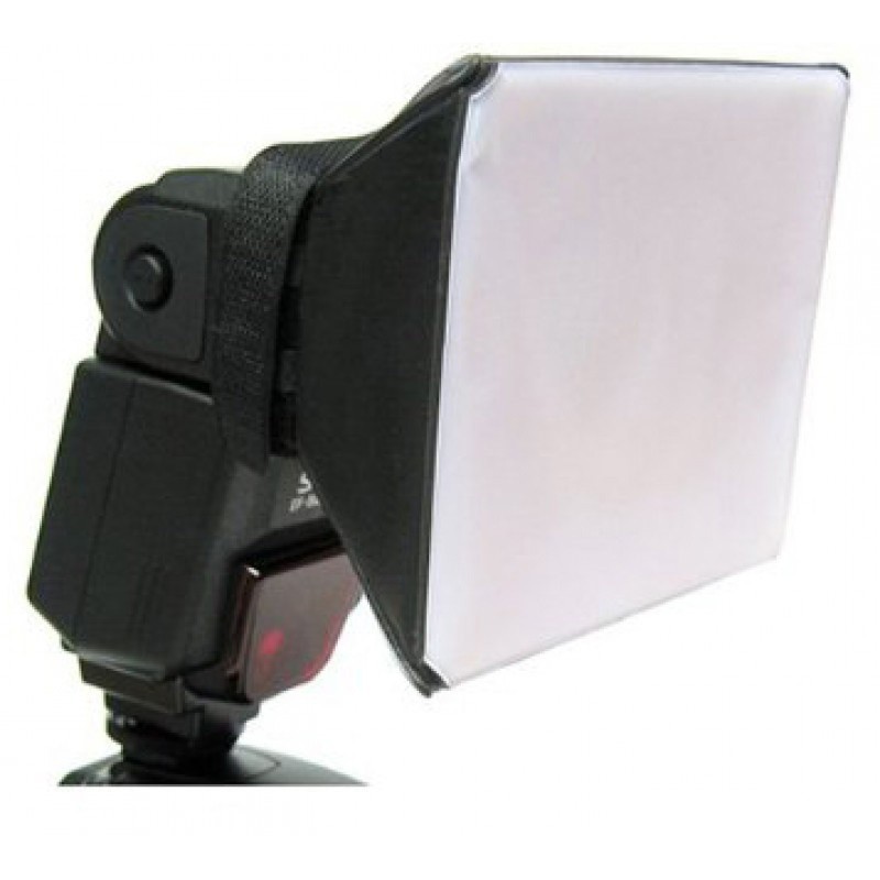 Hộp tản sáng mini đèn flash rời - Softbox kích thước 12.5 x 10cm