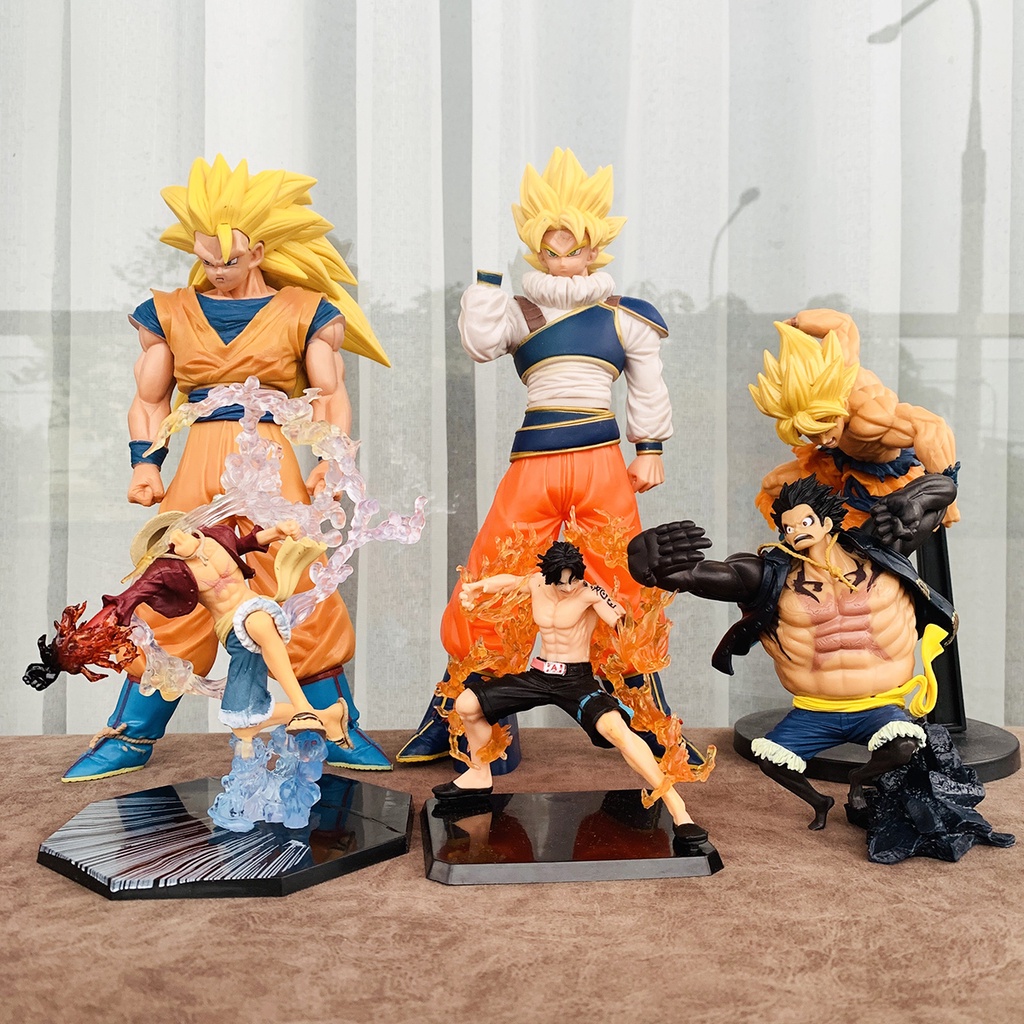 Thanh lý - Mô Hình One Piece Luffy Mũ Rơm, Sanji Wano, Ace Hỏa Quyền, Songoku Super Saiyan SSJ3, Songoku Yardrat