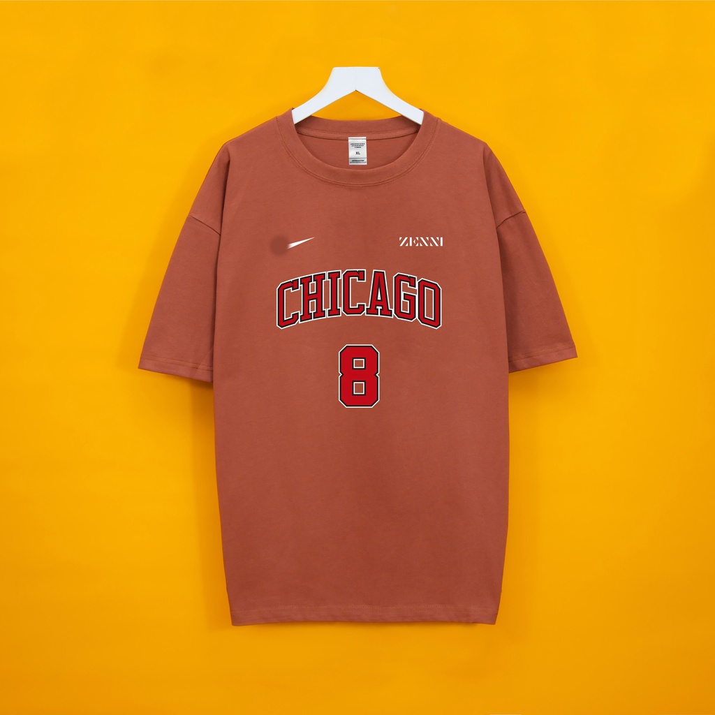 Áo thun tay lỡ Chicago Dogo Store , Áo thun unisex nam nữ form rộng oversize chất liệu Cotton | WebRaoVat - webraovat.net.vn