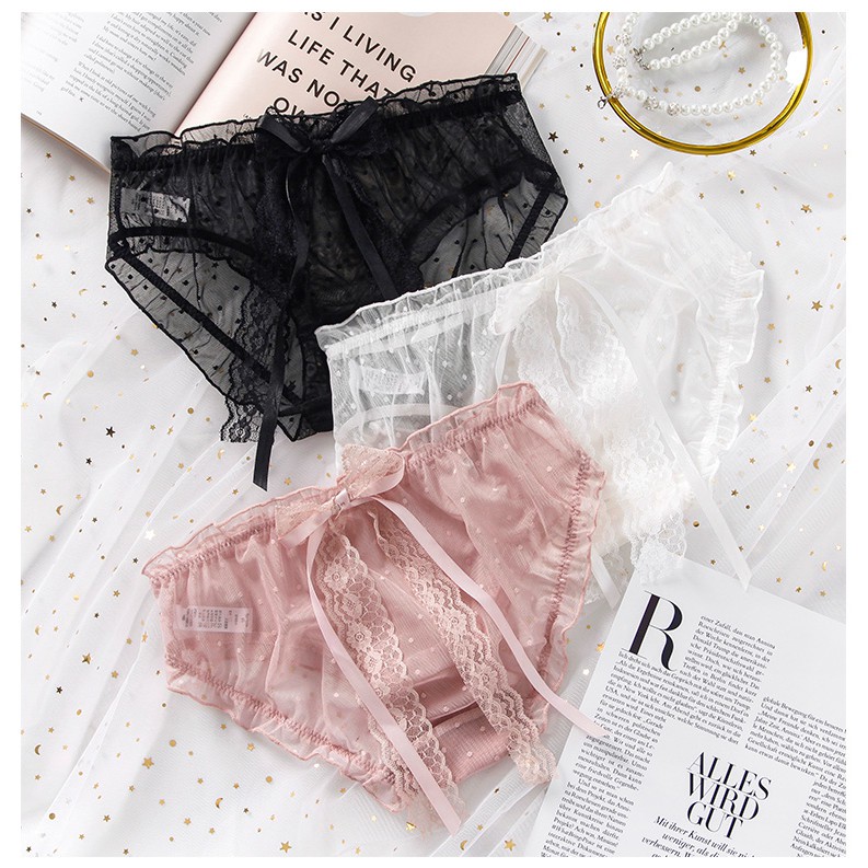 Quần lót ren nữ đính nơ dài cute ❤️ FREESHIP ❤️ Quần chip nữ xinh mộng mơ - Lolie House (Có ảnh thật) | BigBuy360 - bigbuy360.vn