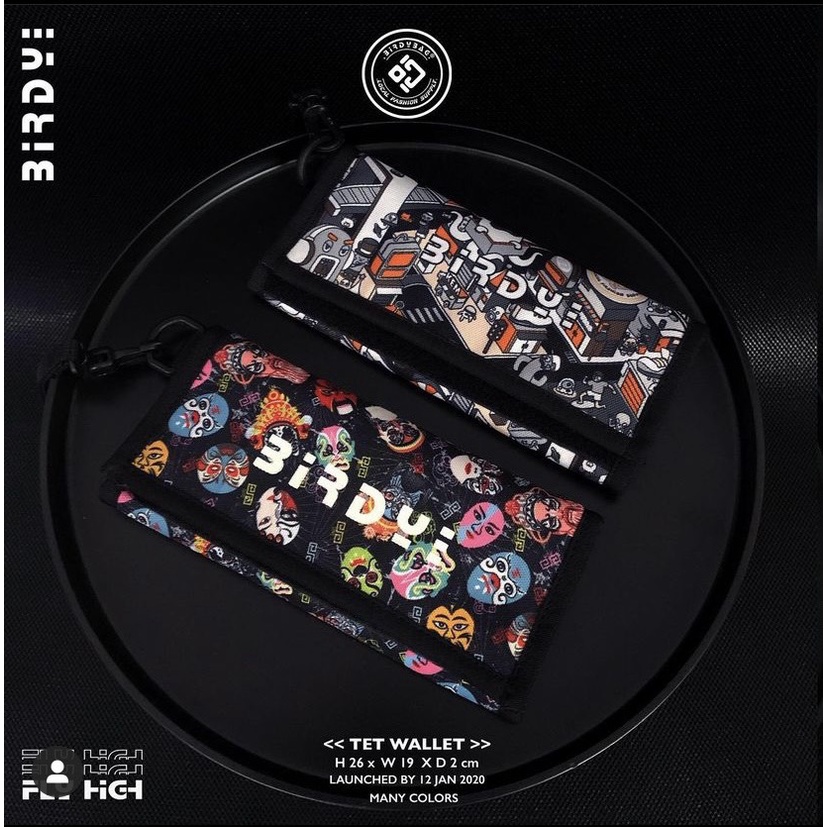 Ví dài Birdy bag hình City- ví cầm tay tặng kèm dây đeo - Kamex store