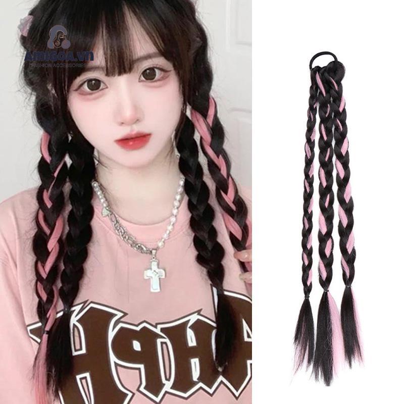 ✨✨Mới Dây Buộc Tóc Đuôi Ngựa Bằng Cao Su Tổng Hợp Tự Nhiên Dành Cho Nữ
