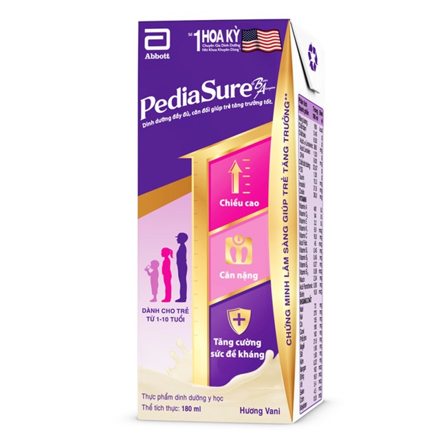 Thùng 48 Hộp Sữa Nước Pediasure Hương Vani 180ml