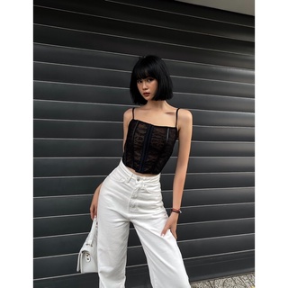  Rennie Top - Áo croptop ren hai  với viền thun co dãn phía sau - THIẾT KẾ BỞI IAMCOCO.OFFICIAL 