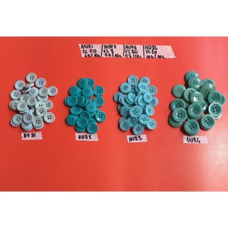 Combo 10 nút áo xanh ngọc N081-N084 (phụ kiện may vá, trang trí quần áo,Handmade,DIY)