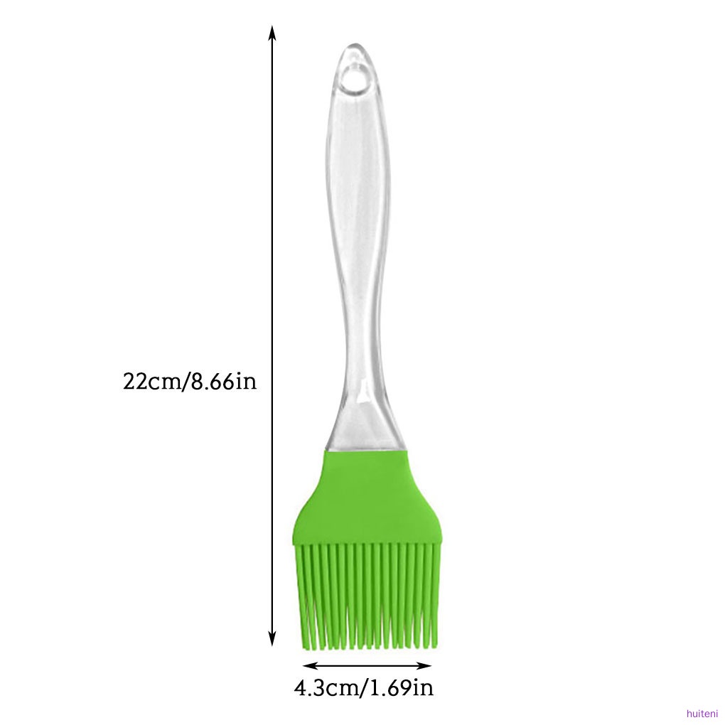 Cọ Quét Dầu Nướng Bbq Bằng Silicone Có Tay Cầm Màu Xanh Lá