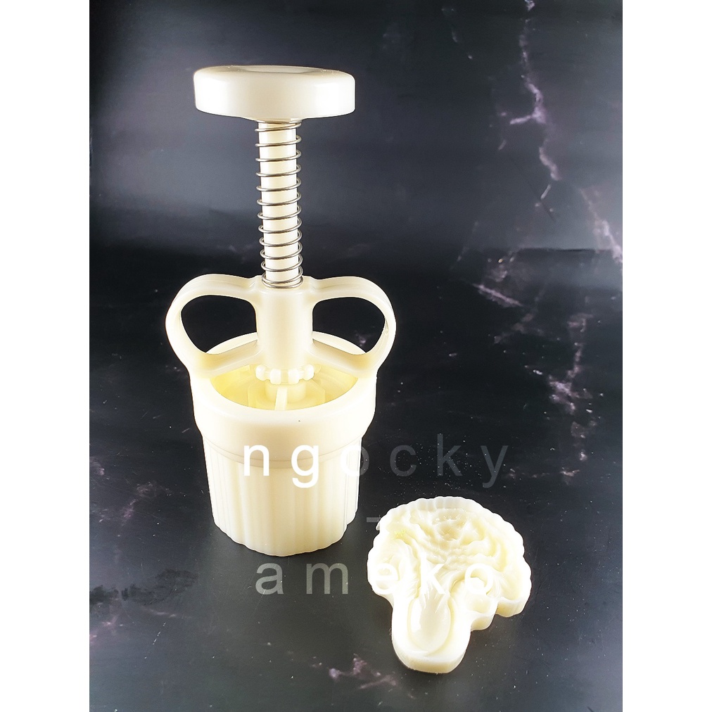 NQ50-016 - KHUÔN LÒ XO BÁNH TRUNG THU/ BÁNH DỨA  HOA VĂN HÌNH BẮP CẢI 5OG