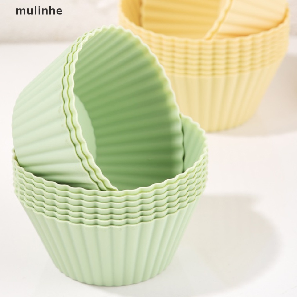 Set 5 Khuôn Làm Bánh Muffin Chịu Nhiệt Tái Sử Dụng Tiện Lợi vn