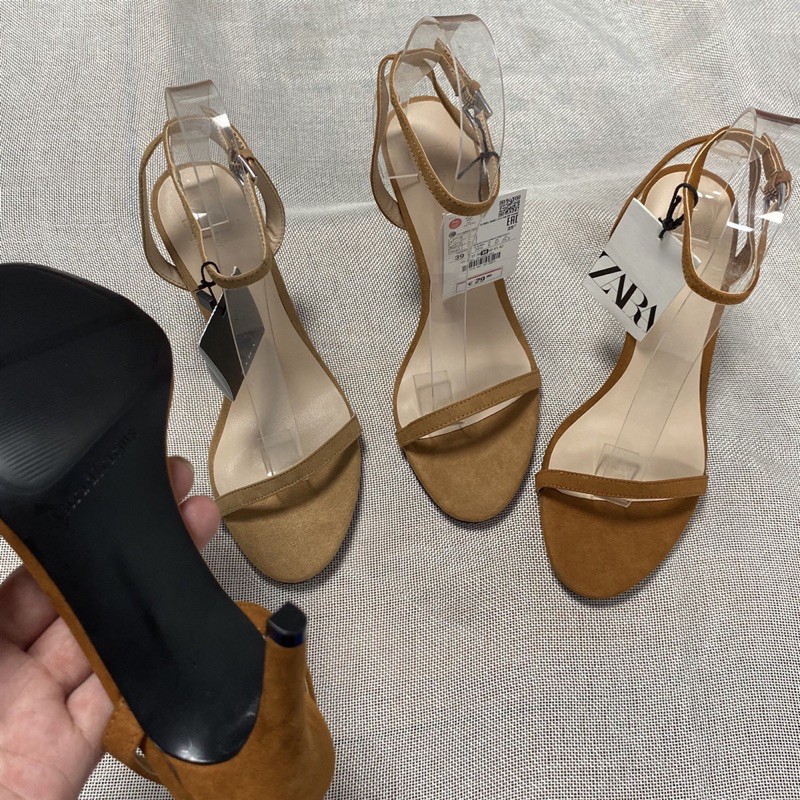 Sandal quai mảnh cao gót Zara xuất xịn