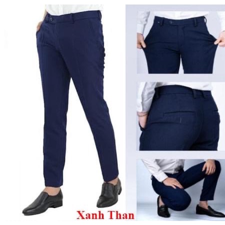 ❤Quần Tây Nam, Quần Âu Nam Hàng Quốc Màu Đen , Xám, Kem Vải Co Giãn Nhẹ Chống Xù