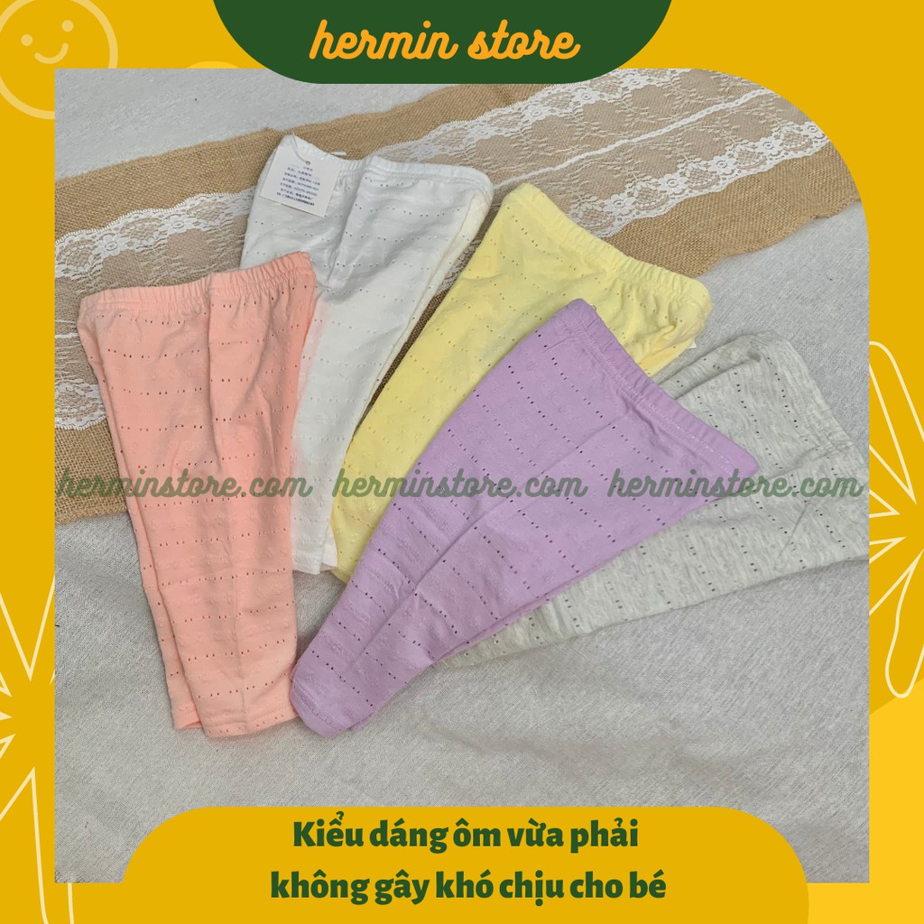 (Ảnh thật) Quần legging lửng bé gái chất cotton 100% mềm êm thoáng khí - Mã QLN