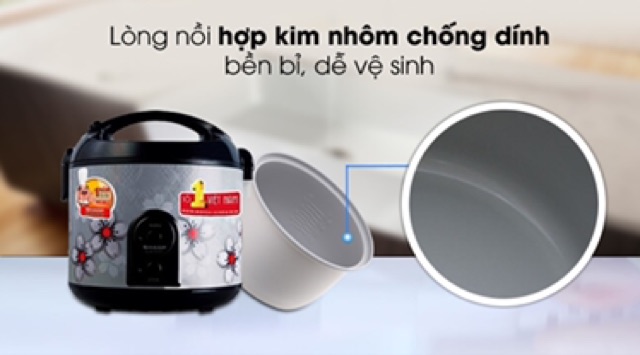 Nồi cơm điện cao cấp shapr KS-N191STV