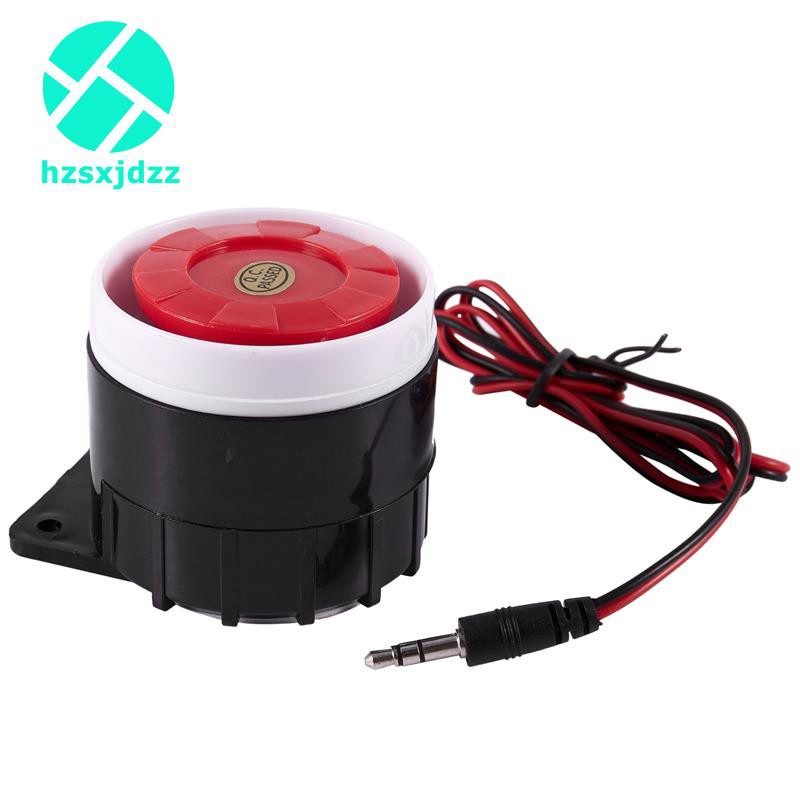 Còi Báo Động Dc 12v 120db Màu Đỏ + Đen