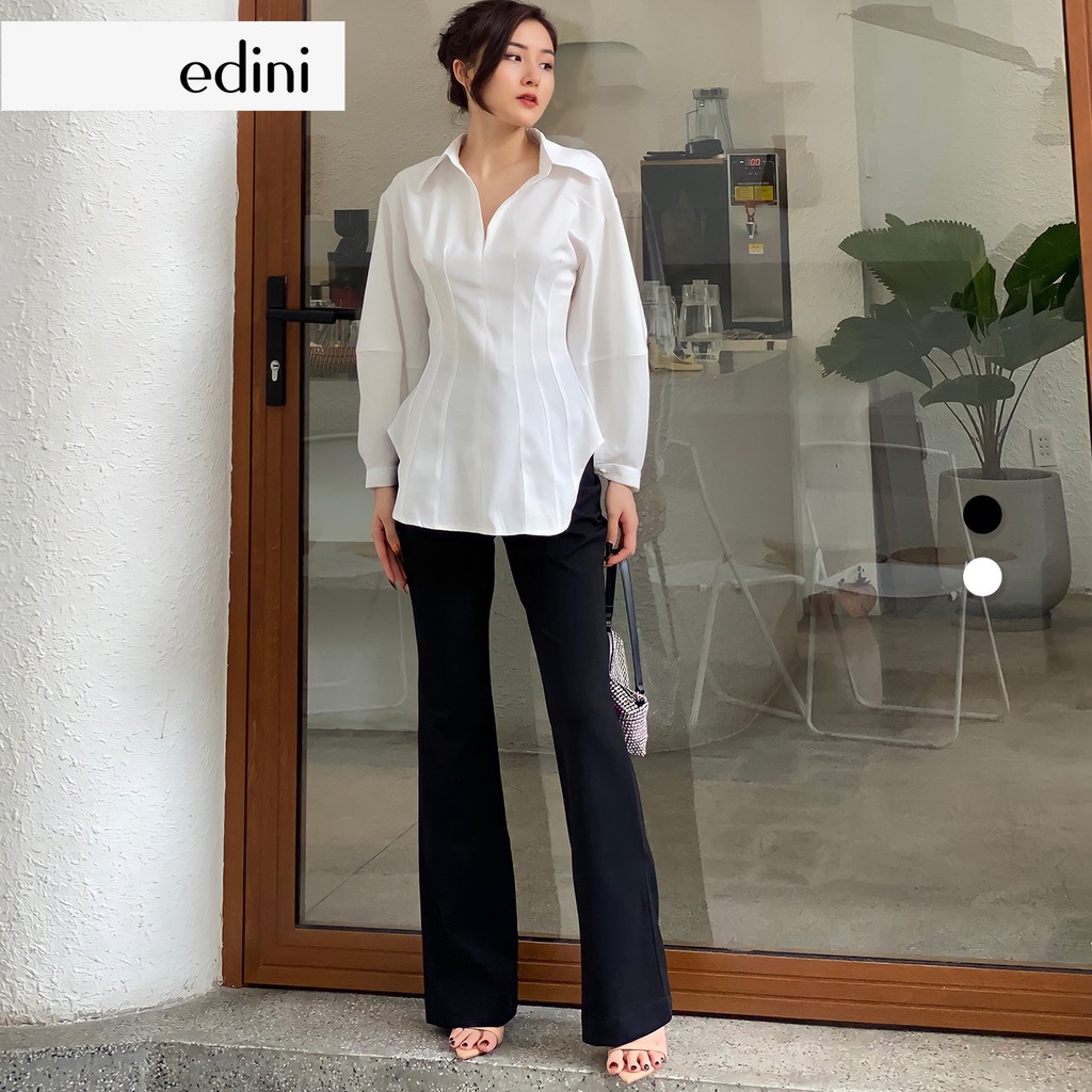 Áo sơ mi dáng xếp ly eo EDINI - A1363