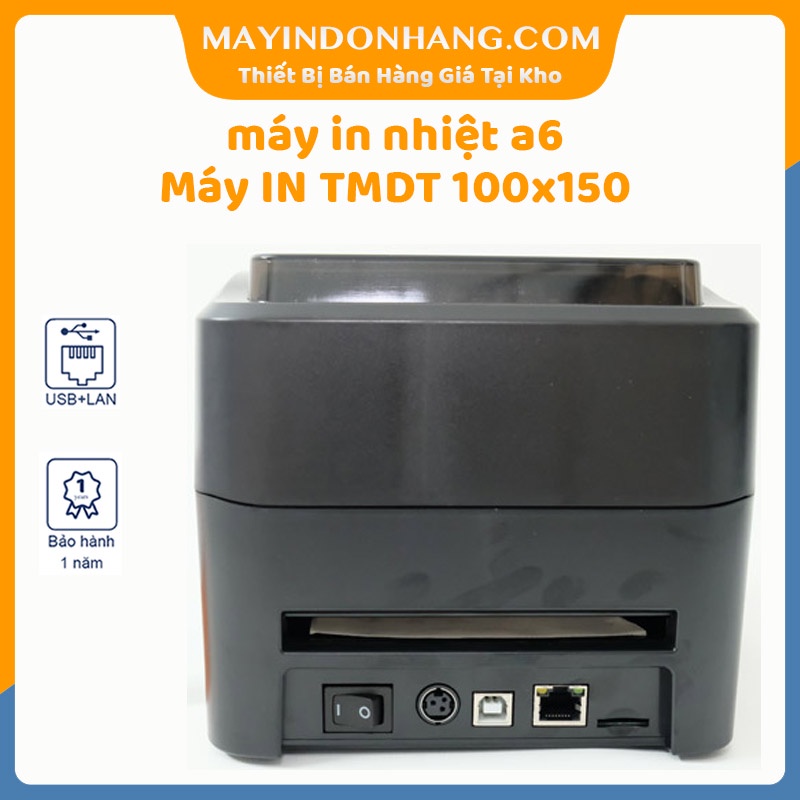 Combo sản phẩm máy in nhiệt khổ A6, in đơn hàng TMDT Chuyên in đơn Shopee Xprinter 420B - ATP 420B USB + LAN