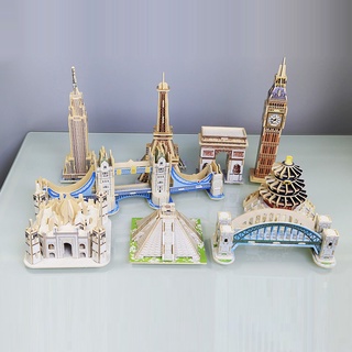 Đồ chơi lắp ráp gỗ 3D Mô hình Kỳ quan Thế giới Robotime Wonders of the World