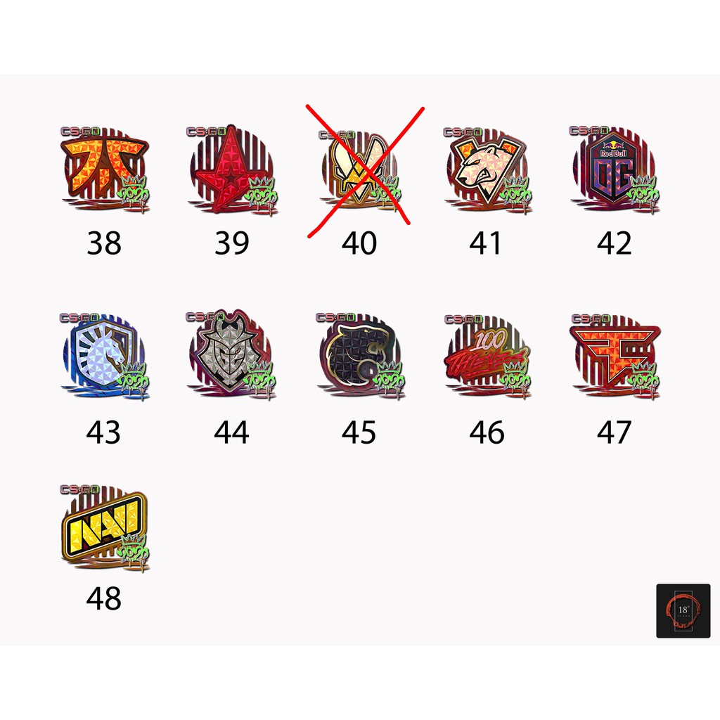 Sticker hình dán CSGO trang trí máy tính điện thoại - Cắt sẵn - Phủ bóng cao cấp - chống nước