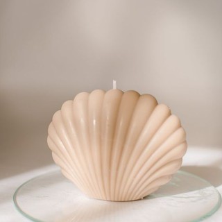 (Tặng kèm nến Dâu) Mi Candle hình Vỏ Sò - Nến thơm trang trí chụp ảnh Hàn Quốc Handmade Dễ thương
