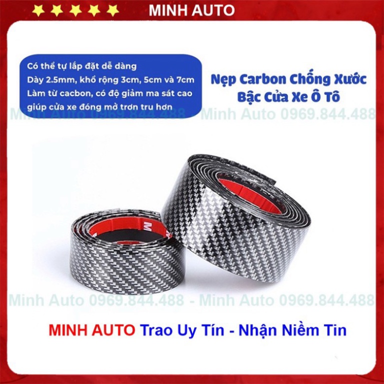  Chống Xước Ô Tô - Nẹp Cacbon Chống Xước Ô Tô - Cao Cấp Bảo Vệ An Toàn Xế Yêu