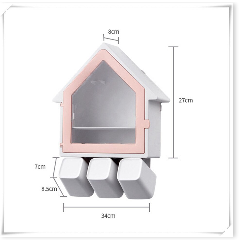 Kệ đựng nhà tắm   GIÁ VỐN]  Kệ đựng đồ dùng nhà tắm hình ngôi nhà dễ thương 9524