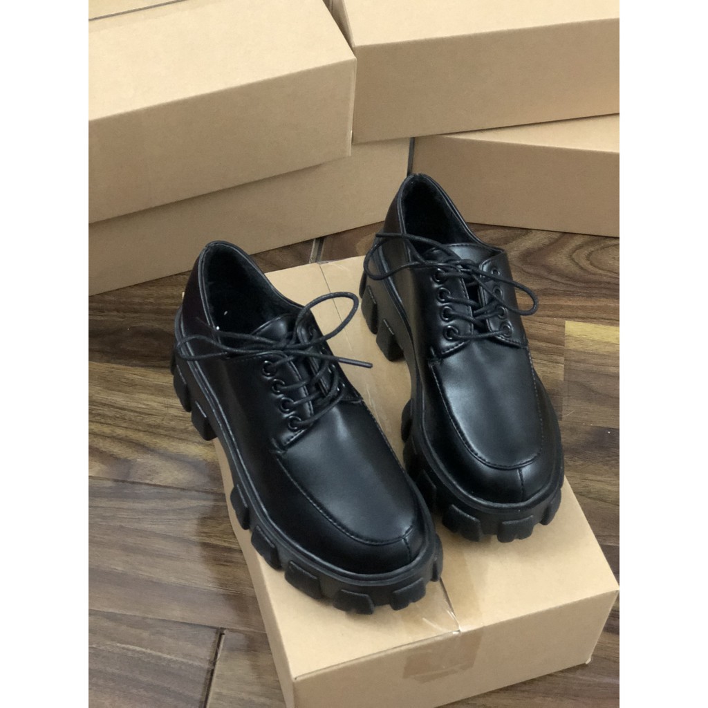 ulzzang Giày oxford bánh mì thắt dây | BigBuy360 - bigbuy360.vn