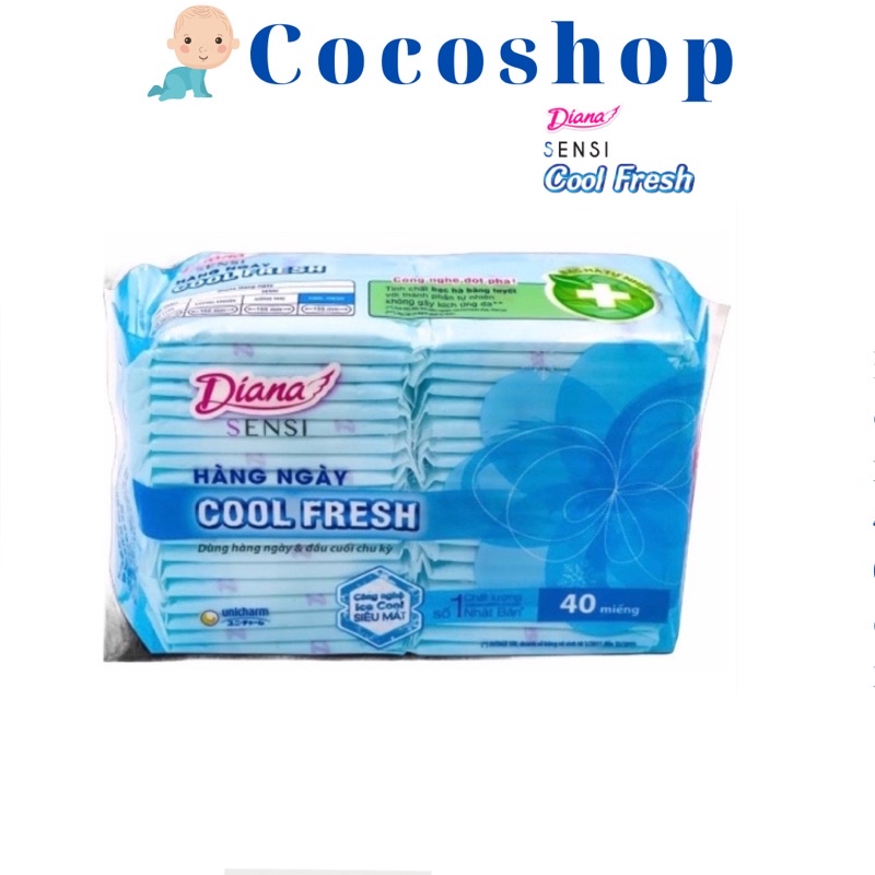 BVS Hằng ngày Diana Cool fresh 20 miếng- 40 miếng