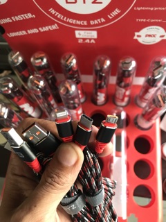 Cáp sạc bọc dù, byz chính hãng