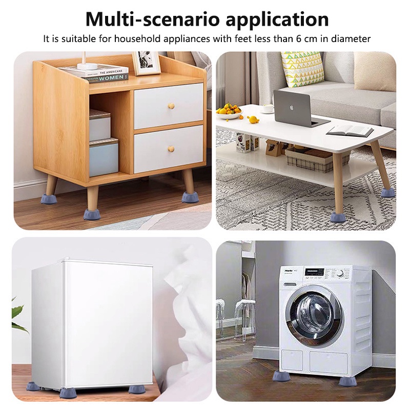 đế cao su kê chân, chống rung lắc cho máy giặt, máy rửa bát( 1cái)