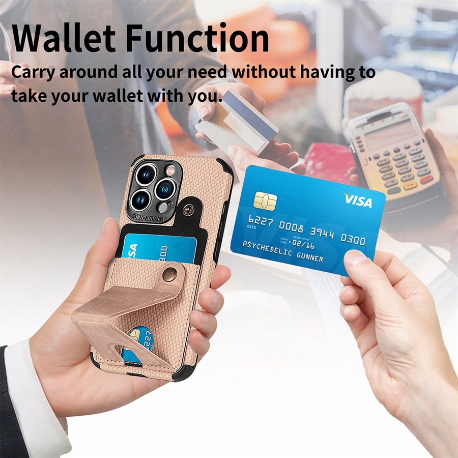 Ốp Điện Thoại Da PU Tích Hợp Ví Và Giá Đỡ Có Ngăn Đựng Thẻ Cho iPhone 13 Pro Max 13 Mini 12 Pro