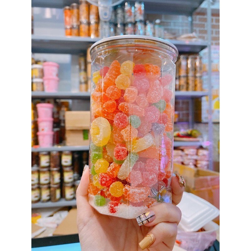 0.5KG KẸO GÔM DẺO BỌC ĐƯỜNG VỊ TRÁI CÂY SIÊU NGON