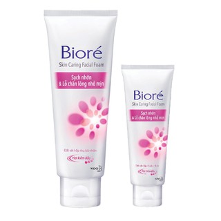Sữa rửa mặt bioré sạch nhờn & lỗ chân lông nhỏ mịn 50g-100g skin caring facial foam