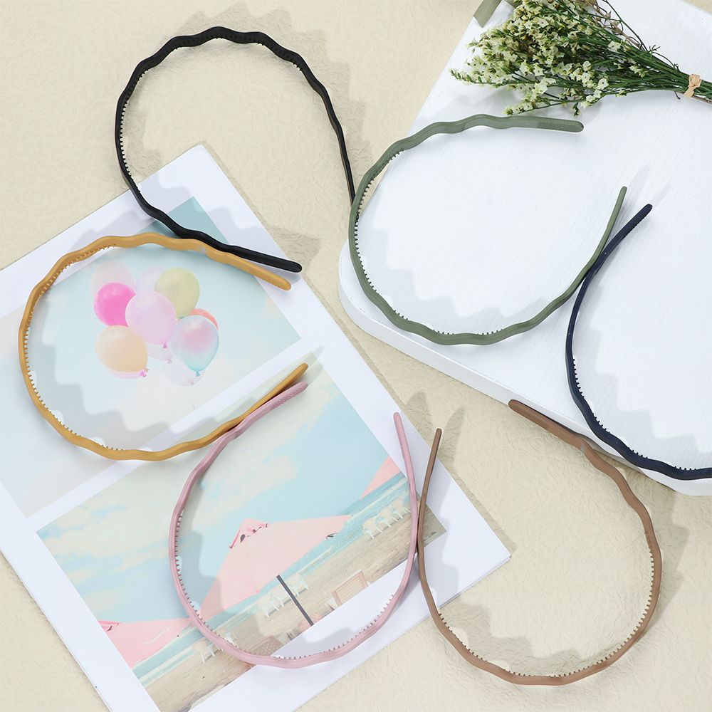 Băng Đô Cài Tóc Bằng Nhựa Chống Trượt Nhiều Màu Sắc Thời Trang Hàn Quốc Cho Nữ