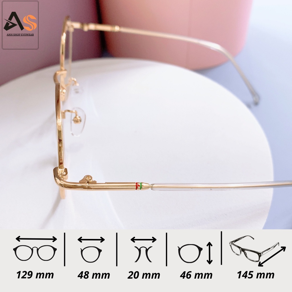Gọng kính tròn nhỏ nam nữ chất liệu kim loại dùng cả nam và nữ 4012