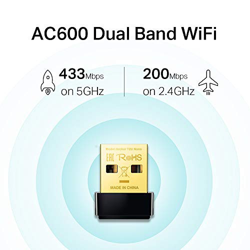 Cạc mạng không dây TP-Link Archer T2U Nano AC600Mbps (Chính Hãng)