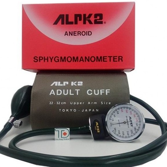 Máy đo huyết áp Cơ đồng hồ ALPK2 Bao gồm tai nghe