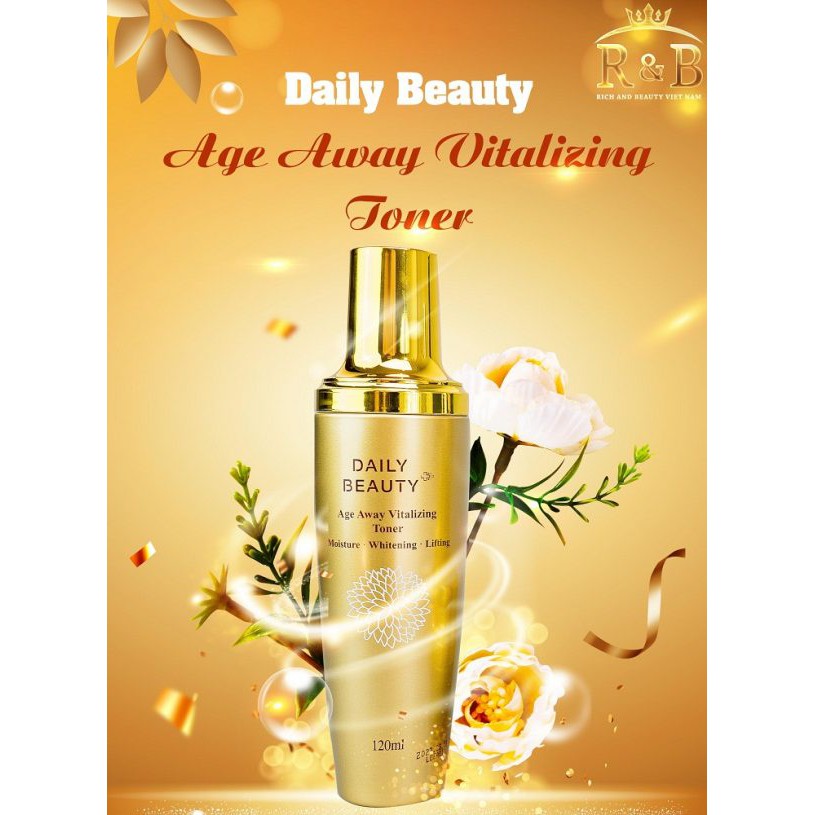 Nước hoa hồng Hàn Quốc R&B Daily Beauty Age Away Vitalizing Hàn Quốc toner 120ml