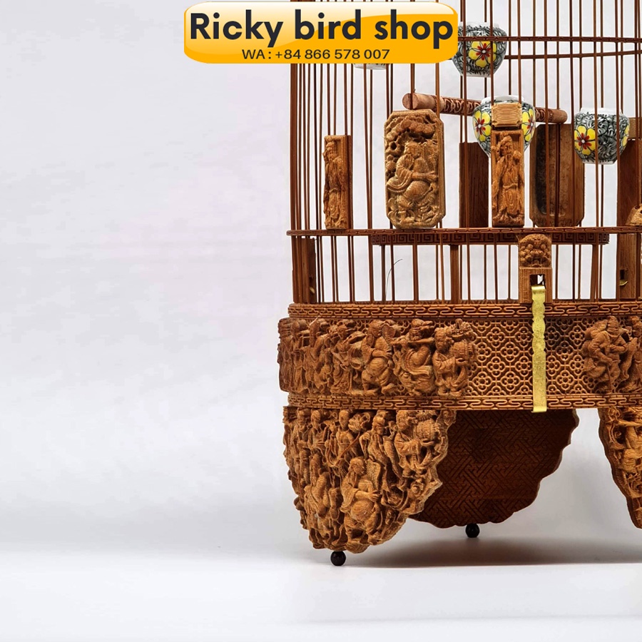 Lồng chim tre, Puteh bird cage - 3D Eight immortal design